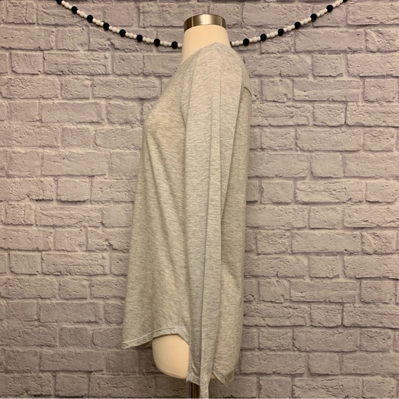 NWOT Athleta Long Sleeve Top in Heather Gray - Picture 3 of 10